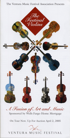 The Festival Violins Brochure Cover - "Blue Notes" Violin