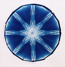 "The white radiance of eternity" - Cyanotype by Lis J. Schwitters