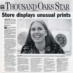 D'Amore, Nicole: Store displays Unusual Prints Ventura County Star, August 9, 2001, p B3, ill.